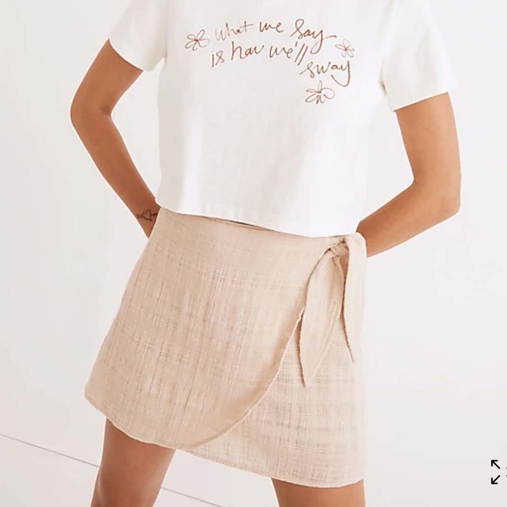Madewell Cover-Up Wrap Mini Skirt
